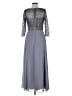 Decode 1.8 100% Polyester Gray Silver Cocktail Dress Size 4 - photo 2
