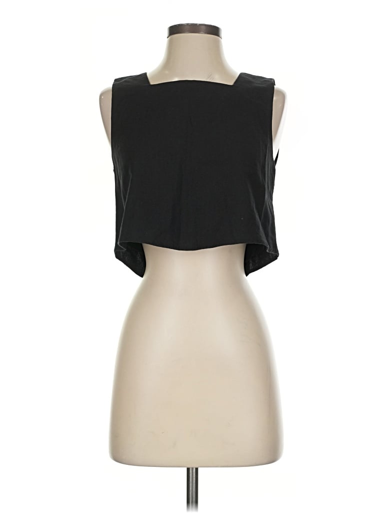 Pre-owned Kourt Sleeveless Top Black Strapless Neckline Tops