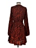 Express 100% Polyester Animal Print Orange Casual Dress Size XS - photo 2