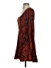 Express 100% Polyester Animal Print Orange Casual Dress Size XS - photo 5