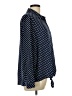 Susan Graver Polka Dots Blue Long Sleeve Blouse Size 12 - photo 4