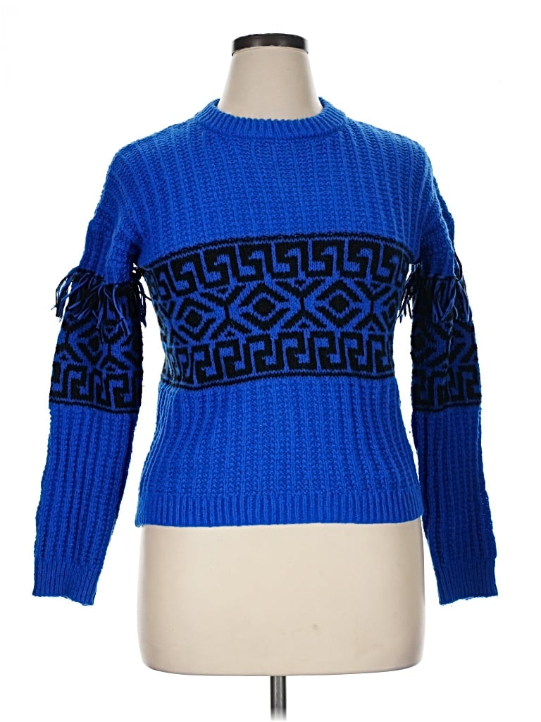 Pre-owned Freshman 1996 Pullover Sweater In Blue