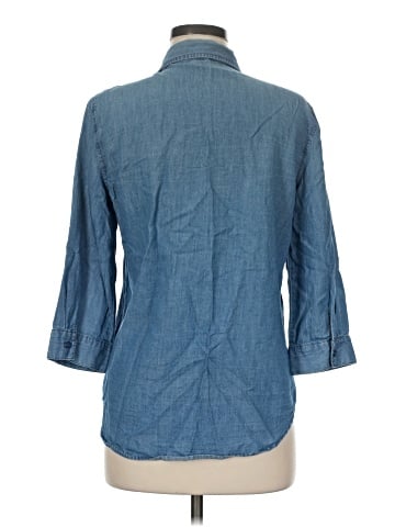 Gloria Vanderbilt 3/4 Sleeve Button-Down Shirt (view 2)