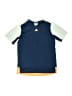 Adidas 100% Polyester Color Block Blue Active T-Shirt Size M (youth) - photo 1