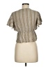 Elan 100% Rayon Tan Short Sleeve Blouse Size M - photo 2