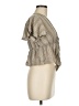 Elan 100% Rayon Tan Short Sleeve Blouse Size M - photo 4