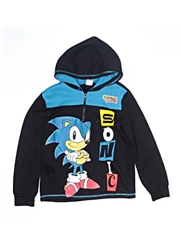 Sonic The Hedgehog Zip Up Hoodie (view 1)
