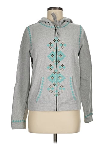 Lucky Lotus Zip Up Hoodie (view 1)