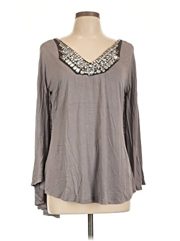 Ashley Stewart Long Sleeve Blouse (view 1)