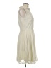 ASOS 100% Polyester Solid Ivory Cocktail Dress Size 6 - photo 4