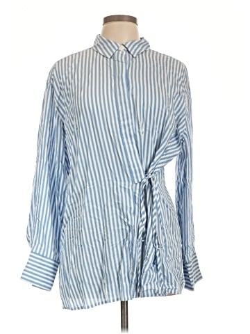 Ann Taylor LOFT Long Sleeve Button-Down Shirt (view 1)