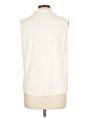 Adrianna Papell Sleeveless Button-Down Shirt (view 2)