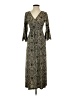 Lapogee Paisley Gray Casual Dress Size S - photo 1