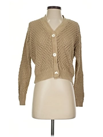 Madewell Open-Stitch Crop Cardigan Sweater (view 1)