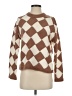 Madewell Checkered-gingham Brown Pullover Sweater Size XXS - photo 1