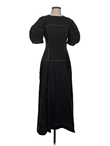 Madewell Puff-Sleeve Drop-Waist Midi Dress (view 1)