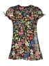 Aqua 100% Polyester Floral Black Dress Size 10 - photo 2