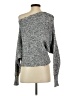 T by Alexander Wang Metallic Gray Pullover Sweater Size XS - photo 2