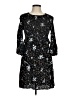 Zara Basic Stars Black Cocktail Dress Size M - photo 1
