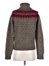 J.Crew Fair Isle Polka Dots Brown Gray Turtleneck Sweater Size S - photo 2