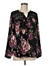 Daniel Rainn 100% Polyester Black Long Sleeve Blouse Size M - photo 1