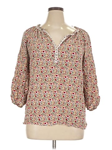 Max Studio 3/4 Sleeve Blouse (view 1)