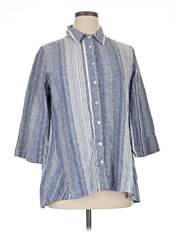 Soft Surroundings 3/4 Sleeve Button-Down Shirt (view 1)