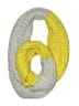 Unbranded Color Block Gray Yellow Scarf One size - photo 1