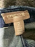 Chico's Solid Blue Jeans Size Lg (2) - photo 4