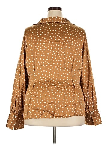 Vince. Long Sleeve Silk Top (view 2)