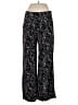 Kirious 100% Rayon Paisley Black Casual Pants Size L - photo 1