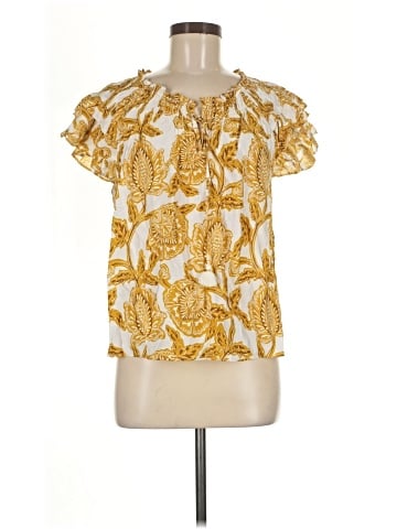 Rose + Olive Short Sleeve Blouse (view 1)