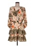 Cato 100% Polyester Floral Tan Casual Dress Size M - photo 1