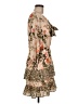 Cato 100% Polyester Floral Tan Casual Dress Size M - photo 4