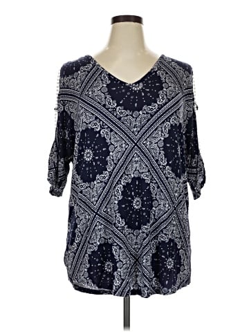 Cato 3/4 Sleeve Blouse (view 1)