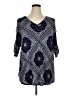 Cato Blue 3/4 Sleeve Blouse Size XL - photo 1