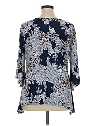 Brittany Black 3/4 Sleeve Blouse (view 2)