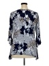 Brittany Black Blue 3/4 Sleeve Blouse Size XL - photo 2