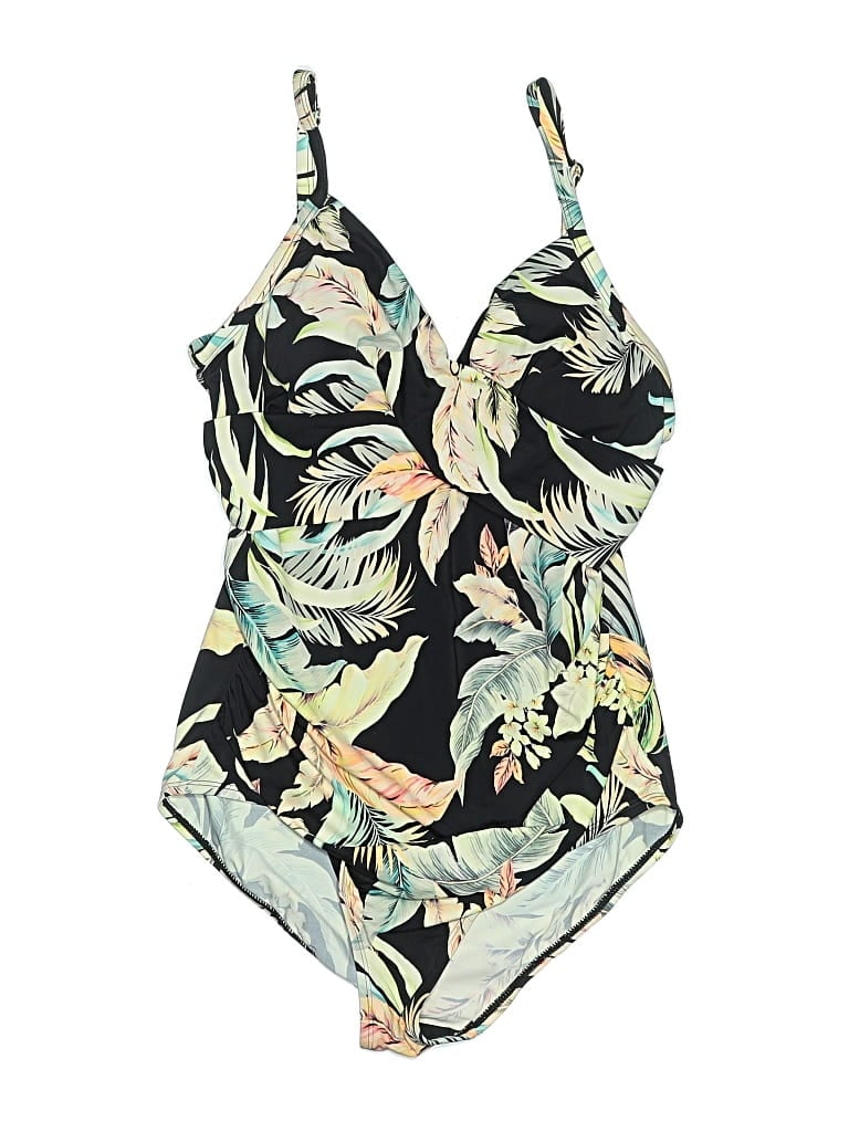 Pre-owned Jantzen One Piece Swimsuit In Black