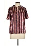 Poetry Clothing 100% Polyester Red Short Sleeve Blouse Size M - photo 1