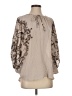 BCBGMAXAZRIA 100% Polyester Tan 3/4 Sleeve Blouse Size XS - photo 1