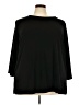 Susan Graver Black 3/4 Sleeve Top Size 3X - photo 1