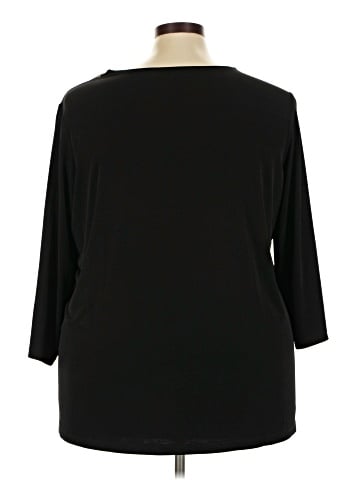 Susan Graver 3/4 Sleeve Top (view 2)