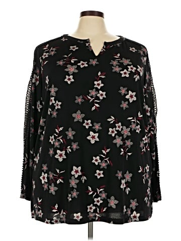 Susan Graver 3/4 Sleeve Blouse (view 1)