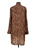 Summersalt 100% Polyester Animal Print Brown Tan Casual Dress Size XS - photo 2
