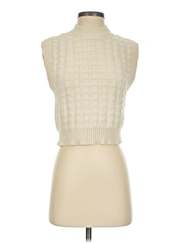 Madewell Checkered-Stitch Wedge Sweater Vest (view 1)