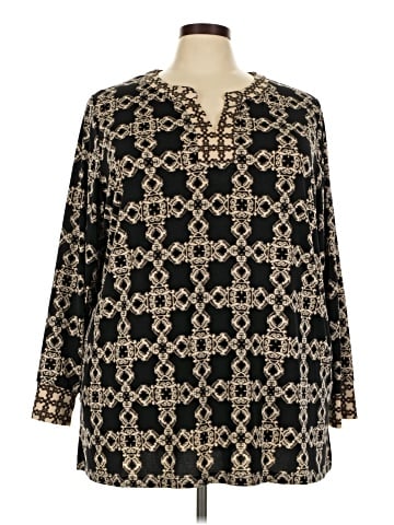 Susan Graver Long Sleeve Top (view 1)