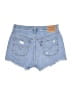 Levi's 100% Cotton Blue Denim Shorts Size 28 waist - photo 2