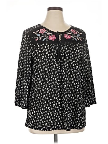 Style&Co 3/4 Sleeve Blouse (view 1)