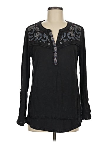 Style&Co Long Sleeve Henley (view 1)